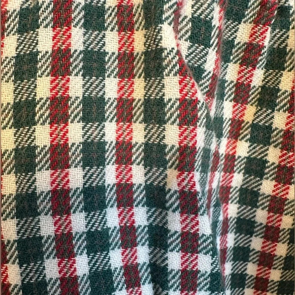 Amanda Stewart Intimates Vntg smocked Plaid Cotton Christmas Nightgown Size XL - Picture 9 of 10